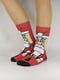 Шкарпетки червоні з малюнком | 5870956