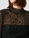 Блуза чорна з візерунком | 5873036 | фото 2