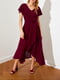 Платье А-силуэта бордового цвета | 5873051 | фото 2