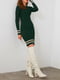 Платье-свитер зеленая в полоску | 5873059 | фото 2