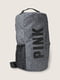 Сумка-рюкзак спортивная серая с логотипом | 5874179