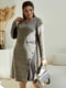 Сукня-футляр сіра з візерунком | 5875925 | фото 4