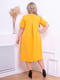 Платье А-силуэта желтое | 5876854 | фото 2