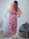 Сукня А-силуету фіолетова з принтом | 5876857 | фото 3