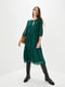 Сукня А-силуету зелена з принтом | 5877045 | фото 2