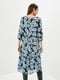 Сукня А-силуету синьо-чорна в квітковий принт | 5877046 | фото 3