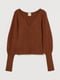 Пуловер коричневый | 5879749