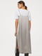 Сукня в білизняному стилі світло-сіра | 5879211 | фото 3