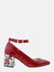 Туфли красные с цветочным рисунком | 5879314 | фото 4