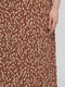 Сукня коричнева з принтом | 5898440 | фото 4