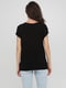 Блуза черная с цветочным принтом | 5898493 | фото 2