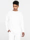 Комплект базовий білий: футболка і світшот | 5902652