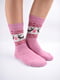 Шкарпетки рожеві з орнаментом | 5902889