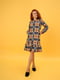 Сукня А-силуету різнобарвна в клітинку з воланом | 5903938 | фото 8