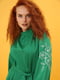 Сукня зелена А-силуету з вишивкою | 5903942 | фото 7