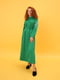 Сукня зелена А-силуету з вишивкою | 5903942 | фото 8