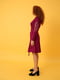 Платье А-силуэта цвета фуксии с вышивкой | 5903951 | фото 7