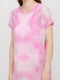 Платье розовое с абстрактным принтом | 5899176 | фото 2