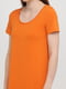Платье-футболка оранжевое | 5899185 | фото 3