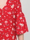 Сукня червона з квітковим принтом | 5899255 | фото 4