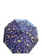 Зонт-полуавтомат фиолетовый в принт | 5904929