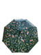 Зонт-полуавтомат зеленый в принт | 5904930
