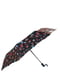 Зонт-полуавтомат черный в принт | 5904932 | фото 2
