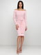 Сукня-футляр рожева | 5899956 | фото 2