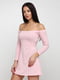 Платье А-силуэта розовое | 5899958