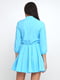 Платье А-силуэта голубое | 5900021 | фото 3
