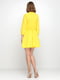 Платье А-силуэта желтое | 5900030 | фото 3