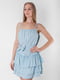 Сукня А-силуету блакитна | 5900042 | фото 2