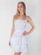 Платье А-силуэта белое | 5900050 | фото 3