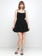 Платье А-силуэта черное | 5900052