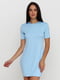 Платье-футболка голубое | 5900058 | фото 2