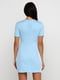 Платье-футболка голубое | 5900058 | фото 3