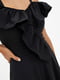 Платье А-силуэта черное | 5900127 | фото 4