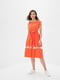 Платье А-силуэта оранжевое | 5900133 | фото 2