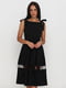 Платье А-силуэта черное | 5900142 | фото 2