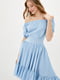 Платье А-силуэта голубое | 5900144 | фото 2