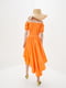 Сукня А-силуету помаранчева | 5900150 | фото 3