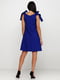 Платье А-силуэта синее | 5900225 | фото 3
