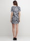 Сукня А-силуету сіра з анімалістичним принтом | 5900263 | фото 3