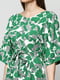 Сукня А-силуету зелена з принтом | 5900344 | фото 3