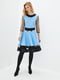 Платье А-силуэта черно-голубое | 5900386 | фото 2