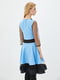 Сукня А-силуету чорно-блакитна | 5900386 | фото 3