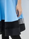 Сукня А-силуету чорно-блакитна | 5900386 | фото 4