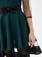 Платье А-силуэта зелено-черное | 5900388 | фото 4