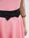 Платье А-силуэта розово-черное | 5900394 | фото 4