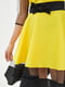 Платье А-силуэта желто-черное | 5900397 | фото 4
